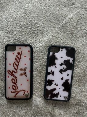 Wildflowers Dual-Design Phone Case Set in White, Black & Pink